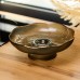 Фруктовница на ножке стеклянная 23 см круглая Yiwu HP-34-116