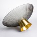 Фруктовница стеклянная «Gold & Grey» 34 см на золотой ножке Yiwu HP-34-119