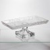 Фруктовница стекляная на ножке 34*18*12 см прямоугольная Yiwu HP-34-45
