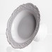 Фруктовница на ножке White Square 21.5 см, фарфоровая круглая Yiwu 120-YH-HG056