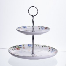 Этажерка Garden Rabbits фарфоровая для фруктов и десертов 23*24 см HP-7323-6