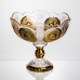 Ваза для фруктов стеклянная Gold Glass 22 см Yiwu HP-34-140