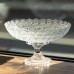Фруктовница на ножке стеклянная Queen Lace 32 см под хрусталь Yiwu HP-34-47