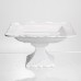 Фруктовница на ножке White Square 21,5*21,5 см фарфоровая квадратная Yiwu 120-YH-HG057