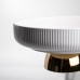 Фруктовница фарфоровая на золотой ножке 26 см Yiwu LB-1584B