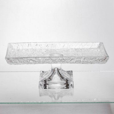 Фруктовница стекляная на ножке 34*18*12 см прямоугольная Yiwu HP-34-45