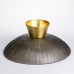 Фруктовница стеклянная «Gold & Grey» 34 см на золотой ножке Yiwu HP-34-119