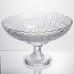 Фруктовница на ножке стеклянная Queen Lace 32 см под хрусталь Yiwu HP-34-47