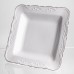 Фруктовница на ножке White Square 21,5*21,5 см фарфоровая квадратная Yiwu 120-YH-HG057