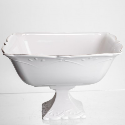 Ваза для фруктов на ножке фарфоровая Pearl 26,5*26,5 см Yiwu 120-YH-HG052
