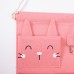 Подвесной органайзер на 3 отделения 28×33 (см) Розовый HP-41-12P