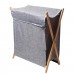 Корзина для белья на подставке 52×30×60 (см) мягкая Серый HP-41-17