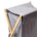 Корзина для белья на подставке 52×30×60 (см) мягкая Серый HP-41-17