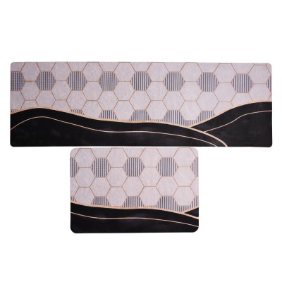 Набор ковриков диатомитовых для кухни Honeycomb 58*38 см/ 118*38 см Yiwu HP-42-208