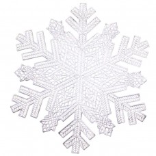 Коврик для сервировки стола Snowflake 38 см серебро HP-36327-21
