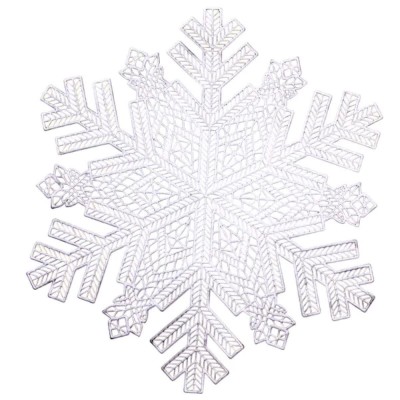 Коврик для сервировки стола Snowflake 38 см серебро HP-36327-21
