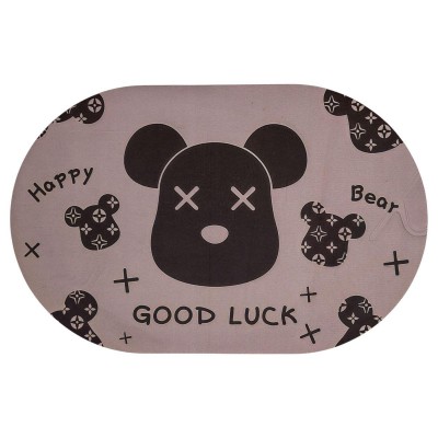 Диатомитовый овальный коврик для дома Good Luck 38×58 (см) влаговпитывающий коврик для кухни ванны и туалета HP-42-56