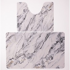 Набор ковриков для ванной и туалета White Marble 50*80 / 40*50 см Yiwu HP-42-181 Набор ковриков для ванной и туалета White Marble 50*80 / 40*50 см Yiwu HP-42-181
