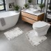 Набор ковриков для ванной и туалета Grey Marble 50*80 / 40*50 см Yiwu HP-42-178
