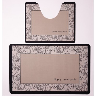 Набор ковриков для ванной и туалета Happy Countryside 50*80 / 40*50 см Yiwu HP-42-177
