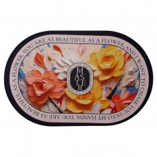 Диатомитовый 3d коврик для овальный дома Beautiful Flowers 38×58 (см) влаговпитывающий коврик для кухни ванны и туалета HP-42-55