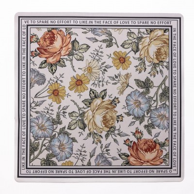 Коврик для ванной комнаты Flowers 58*58 см диатомитовый HP-42-7