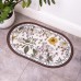 Коврик диатомитовый Floral Oval 38*58 см универсальный овальный HP-42-50