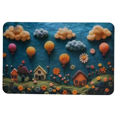 Коврик диатомитовый с 3D-эффектом Whimsical Village 38*58 см универсальный HP-42-34