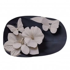Коврик для ванной комнаты с 3D-эффектом Petal Relief 38*58 см диатомитовый Черный HP-42-38