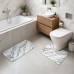Набор ковриков для ванной и туалета White Marble 50*80 / 40*50 см Yiwu HP-42-181