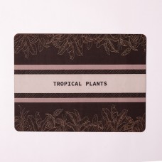 Коврик диатомитовый для сушки посуды Tropical Plants 40*30 см Yiwu HP-42-199