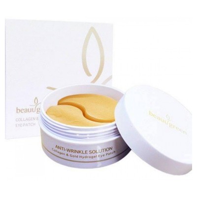 Патчі гідрогелеві з золотом і колагеном BeauuGreen Collagen and Gold Hydrogel Eye Patch, 60 шт