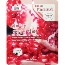 Тканевая маска для лица с экстрактом граната 3W Clinic Fresh Pomegranate Mask Sheet Тканевая маска для лица с экстрактом граната 3W Clinic Fresh Pomegranate Mask Sheet