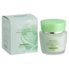 Антивозрастной крем для лица с экстрактом слизи улитки 3W Clinic Snail Moist Control Cream, 50мл