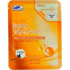 Маска тканинна з коензимом 3WCLINIC Fresh Coenzyme Q10 Mask Sheet, 23 мл Маска тканинна з коензимом 3WCLINIC Fresh Coenzyme Q10 Mask Sheet, 23 мл