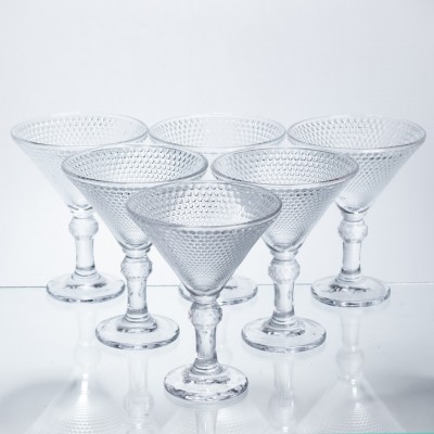 Набор бокалов для мартини Martini Glass 6 штук по 215 мл коктейльные HP-17-56