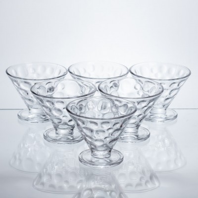 Набор креманок на ножке Dessert Bowl 6 штук по 180 мл HP-17-53