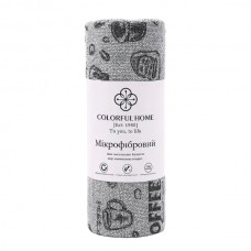 Отрывные кухонные салфетки из микрофибры в рулоне 25х25 см (20 шт) Coffee Серый 544-2G