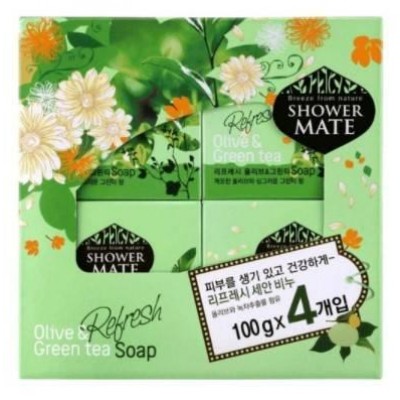 Мыло для тела «Олива и Зелёный чай» Shower Mate, 4*100г