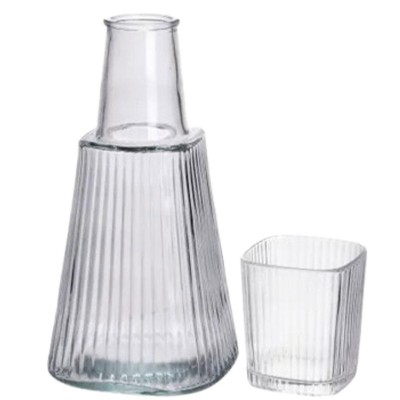 Кувшин 1 литр со стаканом 1 шт по 200 мл Прозрачный HP-19-PYF-1