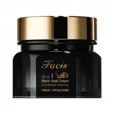 Восстанавливающий крем-эссенция с муцином черной улитки Facis All-In-One Black Snail Cream