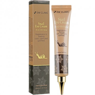Улиточный крем под глаза 3W Clinic Snail Eye Cream Anti-Wrinkle 40 мл