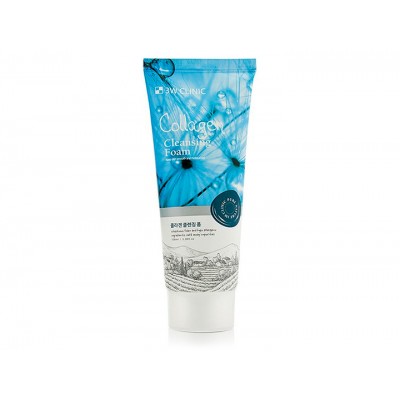 Пенка для умывания с коллагеном 3W Clinic Collagen Cleansing Foam, 100мл