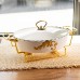 Мармитница фарфоровая для вторых блюд Margaret 1,5 л Yiwu YYSH1215