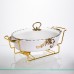 Мармитница фарфоровая для вторых блюд Margaret 1,5 л Yiwu YYSH1215
