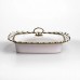 Мармитница фарфоровая Tiffany 1.5 л квадратная подставке с подогревом 34х26х7 см SX42-2