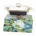 Мармит керамический со стеклянной крышкой 31х16х15.5 см на металлической подставке 1 л Черный HTJ-1001