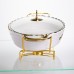Мармитница фарфоровая для вторых блюд Margaret 1,5 л Yiwu YYSH1215