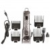 Машинка для стрижки Sokany SK-LF-9976 аккумуляторная с 4 насадками и USB серебро