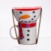 Набор фарфоровая чашка с пиалой Snowman 350 (мл) чашка на подарок новогодняя для чая и кофе CR-1-49 Набор фарфоровая чашка с пиалой Snowman 350 (мл) чашка на подарок новогодняя для чая и кофе CR-1-49